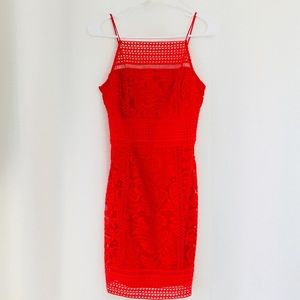 NWT Topshop Lace Open Cut Straps Dress Size 4